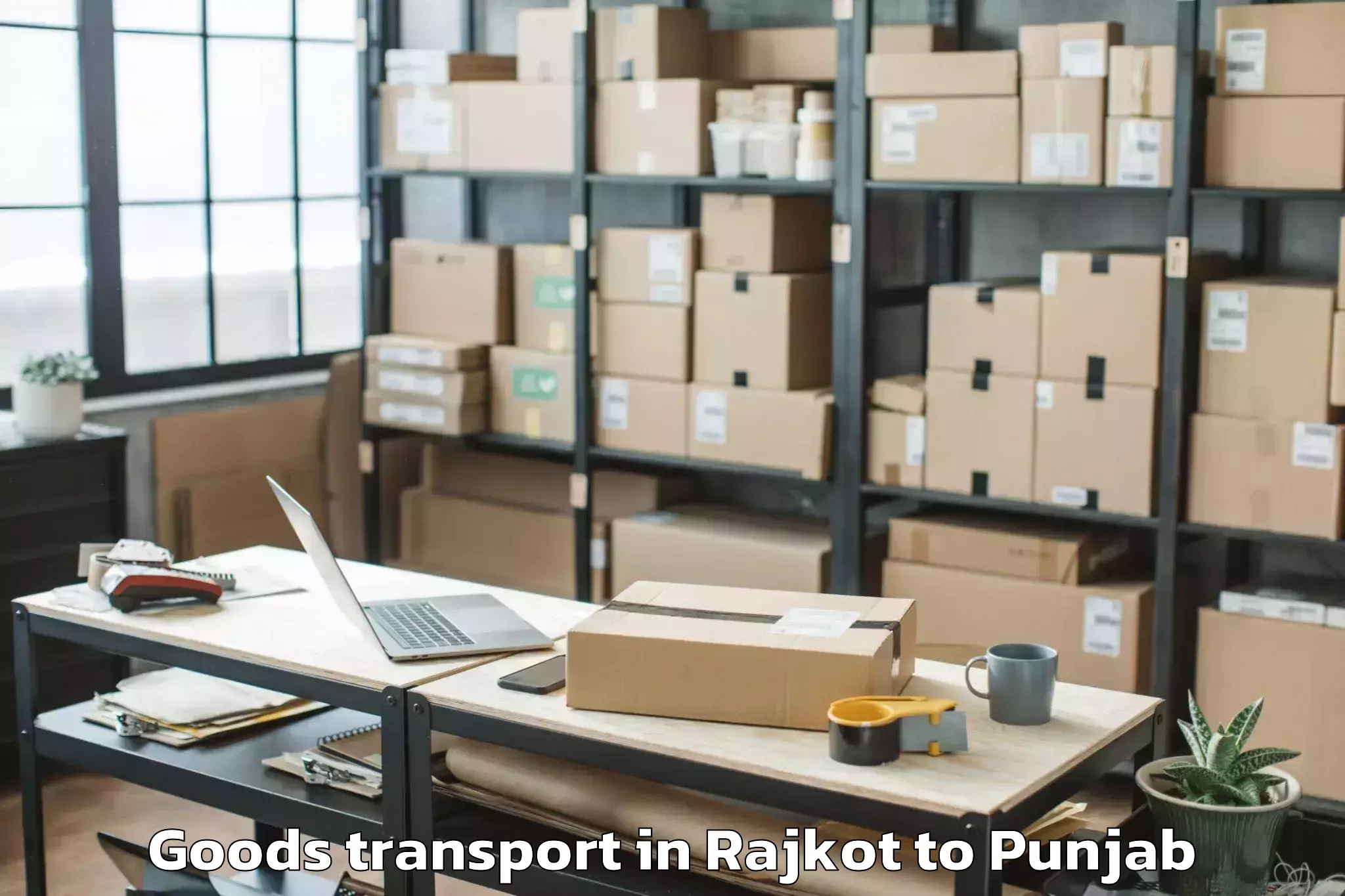 Rajkot to Zirakpur Goods Transport Booking